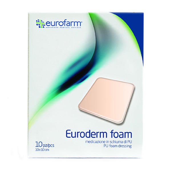 Non-adhesive foam dressing Euroderm Eurofarm 10 * 10